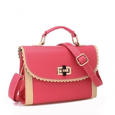   Women color matching lace vintage messenger bag/shoulder Bag/totes/satchel  