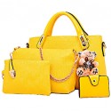 Fashion Casual Women's Bag Multifunctional Handbag PU Handbag Messenger Bag Woman Shopping Collection Of Four Loaded